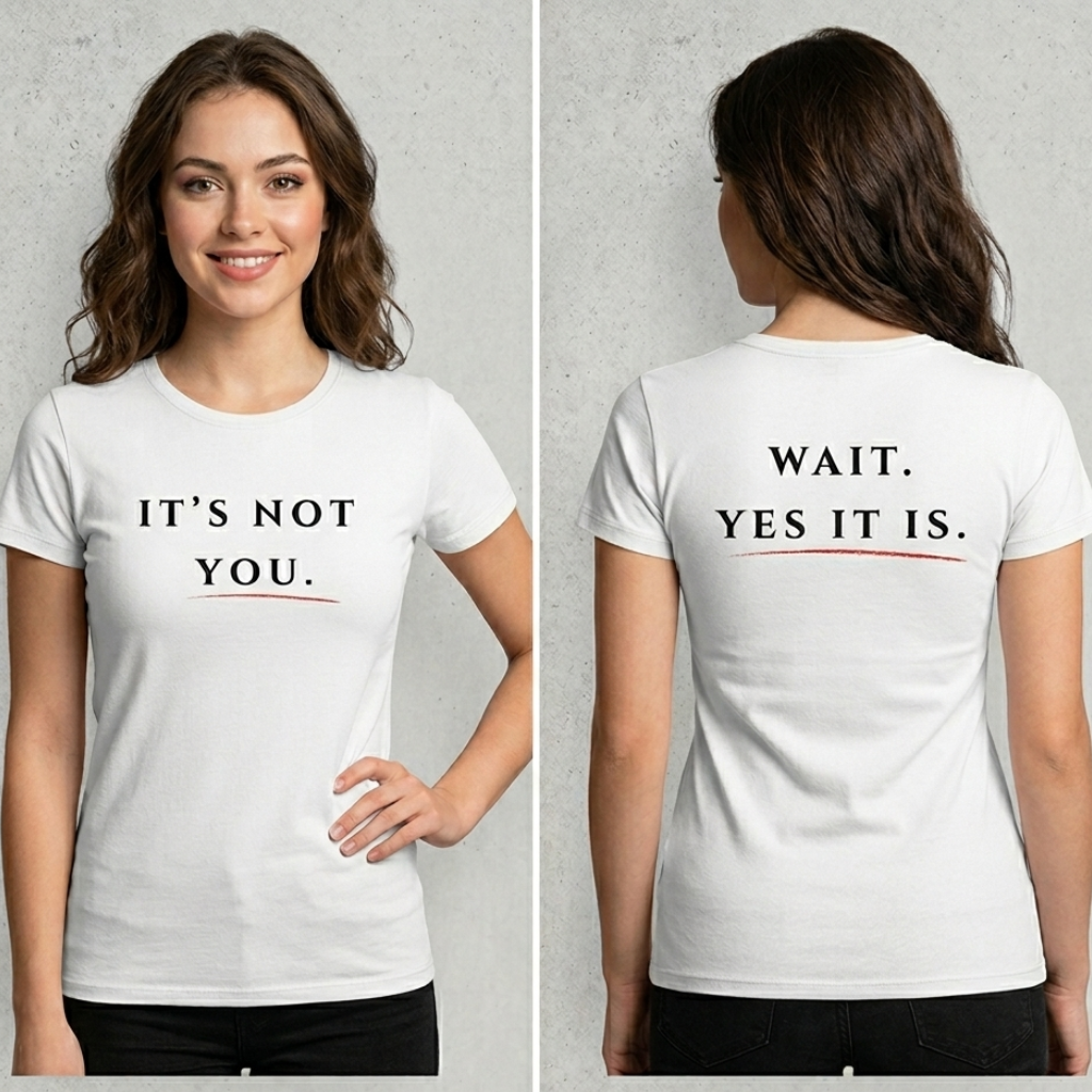 It's Not You Tee — Minimalist Breakup Statement T-Shirt